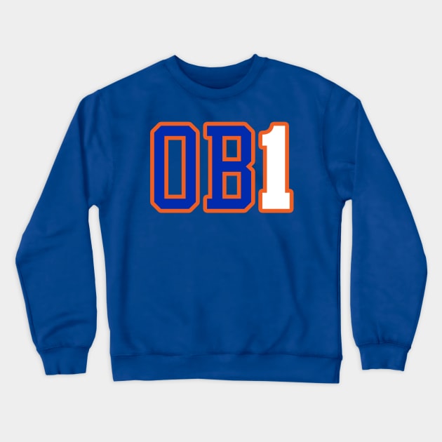 Obi Toppin - 'OB1' - New York Knicks (BLUE) Crewneck Sweatshirt by ny_islanders_fans